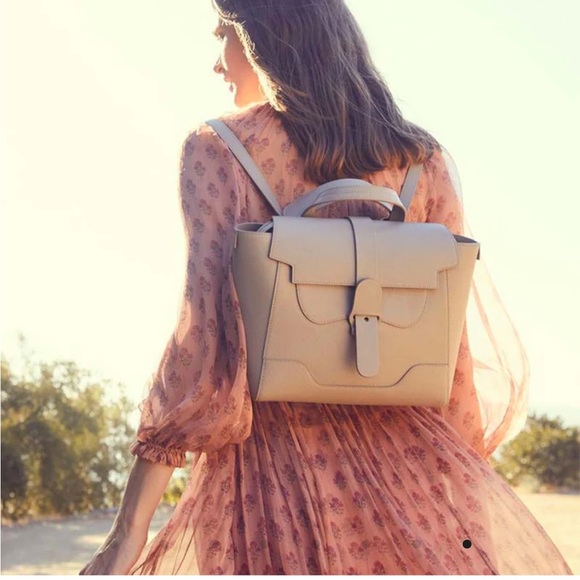 NWT Senreve Midi Maestra in Pebbled Sand Silver main image 5